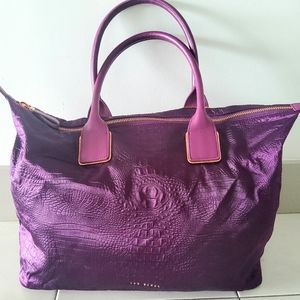 Oversized Faux Crocodile Ted Baker Hand Bag